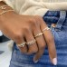 Triple Pave Chain Link Ring lifestyle pocket
