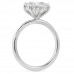 2.54 carat Round Lab Diamond Six Prong Solitaire Ring profile