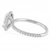 1.51 Carat Round Diamond Platinum Halo Engagement Ring side