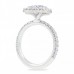 1.51ct Round Diamond in Cushion Halo Engagement Ring side