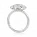 1.41 carat Oval Diamond Three-Stone Engagement Ring profile