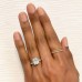 3 carat Cushion Cut Diamond Signature Wrap Solitaire Ring lifestyle