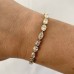 8.23 carat Multi-Shape Lab Diamond Bezel Set Tennis Bracelet lifestyle single