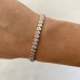 7.5 carat Oval Lab Diamond Bezel Tennis Bracelet lifestyle bracelet