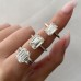 2.73 carat Emerald Cut Lab Diamond Solitaire Engagement Ring lifestyle finger