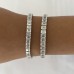 25.15 carat Grand Emerald Cut Lab Diamond Tennis Bracelet lifestyle wrist