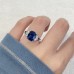 3.52 carat Sapphire Seven-Stone Engagement Ring lifestyle closeup