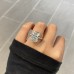 7.84 carat Radiant Cut Lab Diamond Three-Row Ring lifestyle sleeve