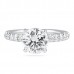 2.00 carat Round Diamond Engagement Ring flat