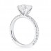 2.00 carat Round Diamond Engagement Ring profile