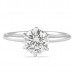 1.50 Carat Round Diamond Solitaire Six-Prong Engagement Ring flat