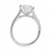 1.90ct Round Diamond Cathedrale Engagement Ring profile