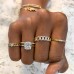 Triple Pave Chain Link Ring lifestyle fist