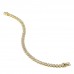 3.95 carat Bezel Set Oval Shape Diamond Tennis Bracelet curved