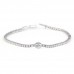 2.04 carat Diamond and Pear Bezel Diamond Tennis Bracelet round