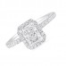1.00 Carat Radiant Cut Diamond Engagement Ring angle