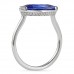 2.59 carat Marquise Sapphire Invisible Gallery­™ Ring profile