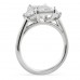 2.50 carat Radiant Three-Stone Engagement Ring profile