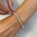 4.5 carat Lab Grown Diamond Illusion Set Tennis Bracelet lifestyle