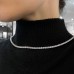 23.5 carat TW Lab Diamond Four Prong Tennis Necklace lifestyle
