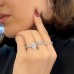 1.73 Carat Oval Lab Diamond Three-Row Band Ring lifestyle