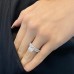 3.01ct Cushion Lab Diamond Three-Row Engagement Ring lifestyle