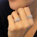 1.71 carat Round Diamond Pave Engagement Ring lifestyle