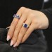 3.52 carat Sapphire Seven-Stone Engagement Ring lifestyle