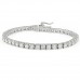 7ct Lab-Grown Diamond Tennis Bracelet flat