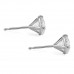 2 Carat TW Diamond Stud Earrings profile