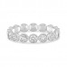 1.59 carat Round Diamond Wide Bezel Eternity Band flat