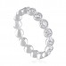 1.59 carat Round Diamond Wide Bezel Eternity Band profile