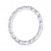 .80 carat Alternating Size Round Diamond Shared Prong Eternity Ring side