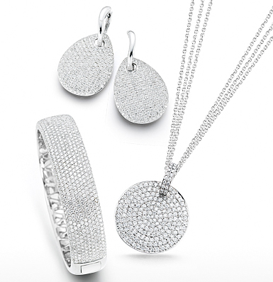 Pave diamond jewelry