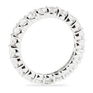 shared prong basket eternity band