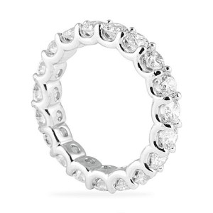 u shape eternity band