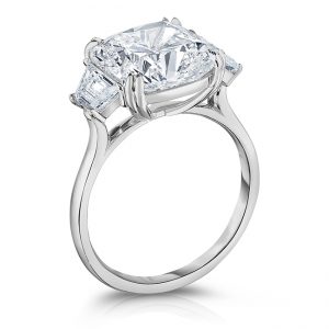 Cushion cut three stone