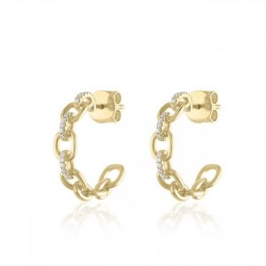 Chain Link Hoop Earrings gift