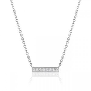 pave diamond Short Line Pendant gift