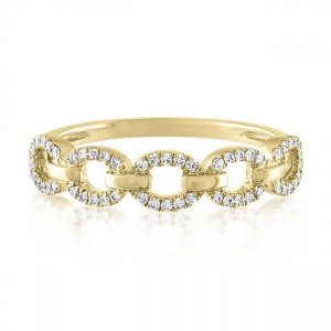 Pave Chain Link Ring gift