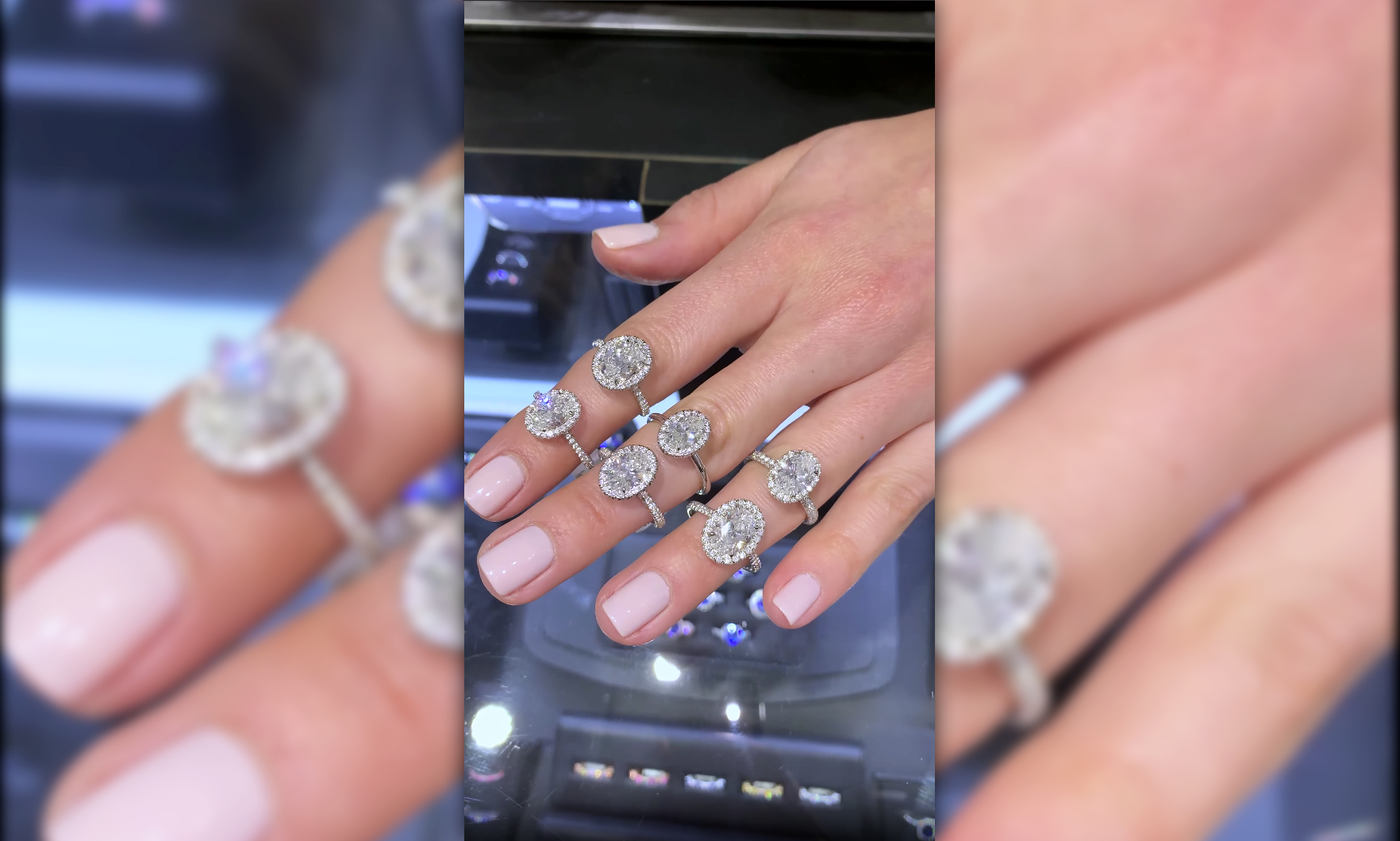 Oval Diamond Halo Engagement Rings IGTV 